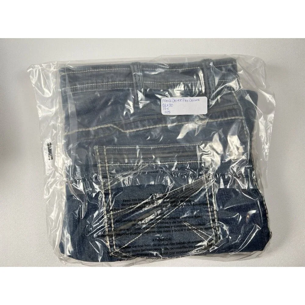 Decree Men’s 38X30 Flex Distressed Denim Jeans (28 Inch Inseam) - Picture 12 of 12